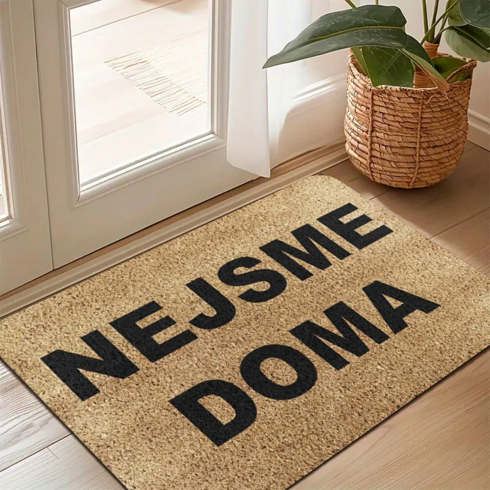 Washable Polish Funny Quote Doormat Entryway Floor Mat Living Room Foyer Bedroom Inside Front Door Chic Household Floor Rug