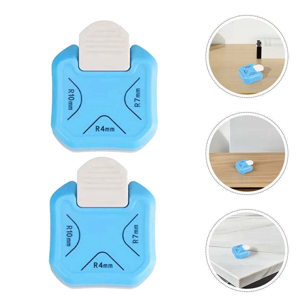 

2 Pcs Beautiful Angle Tilter Corner Puncher Round Cutters for Paper Crafts Hole Shape Tool Punches Rounder