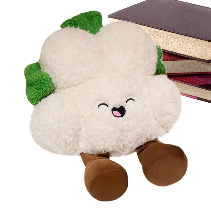 Vegetable Plush Toy Vegetable Animal Plush Simulation Food Toys Plushie 30cm/11.8inch Cute Plush Cauliflower Doll For Sofa