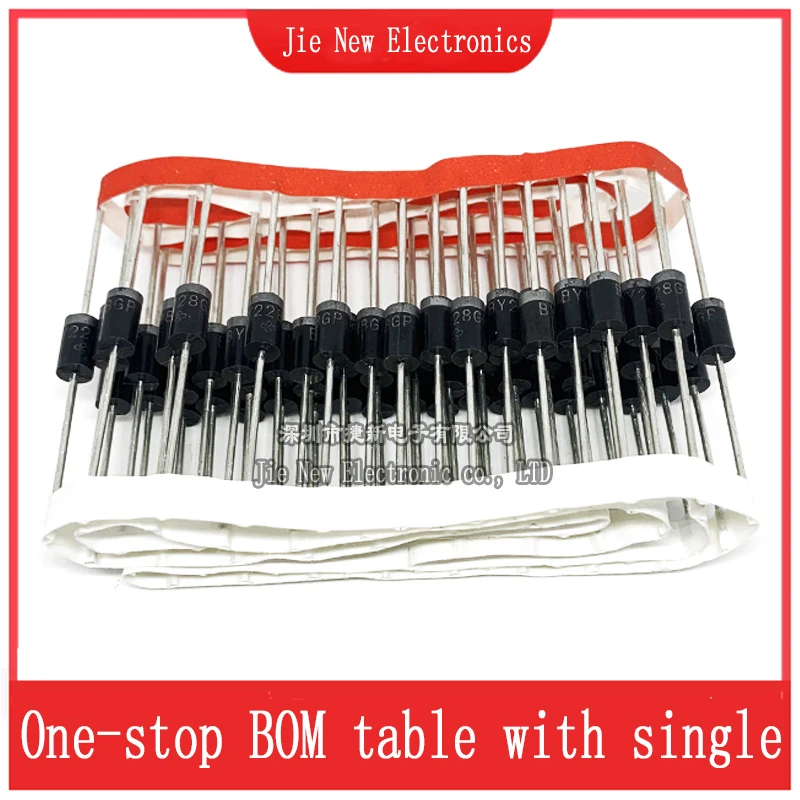 20PCS BY251 BY252 BY253 BY254 BY255 BY296 BY297 BY298 BY299 BY399 BY1600 BY1800 BY2000 BY228 BY328  DO-201 Rectifier diode