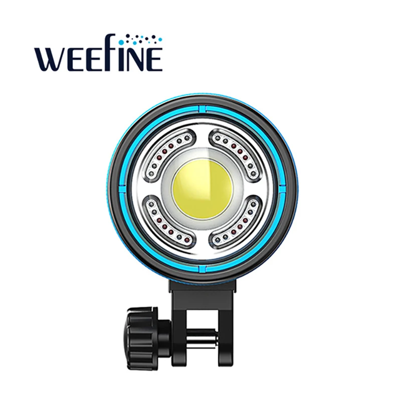 WEEFINE WF074 Smart Focus 10000-Lumen Scuba Diving Flashlight Torch Underwater Video Light Underwater Photography Video Lamp