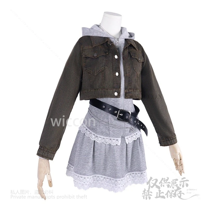 애니메이션 게임 사랑과 딥 스페이스 플레이어 히로인 복장 멜로디 코스프레 의상 드레스 코트 벨트 Bandge 할로윈 파티 Y2K 맞춤형