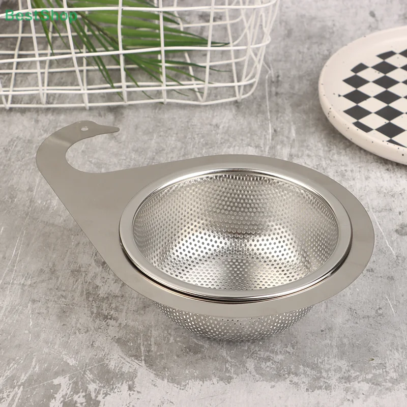 

1Pc Stainless Steel Swan Drain Basket Kitchen Sink Strainer Sink Drain Filter Hanging Filter Basket For Sink Kitchen Supplies