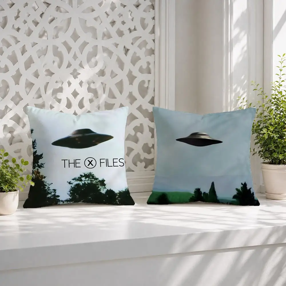 The X-Files I Want To Believe Movie Cushion Cover Wrinkle-Resistant Short Plush Pillow Case Breathable Machine-Washable