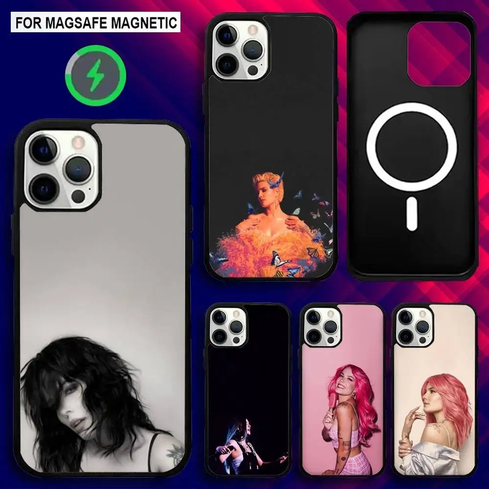 

H-Halsey The End Singer Phone Case For iPhone 16e,16,15,14,13,12,11,Plus,Pro,Max,Mini Magsafe Magnetic Wireless Charging