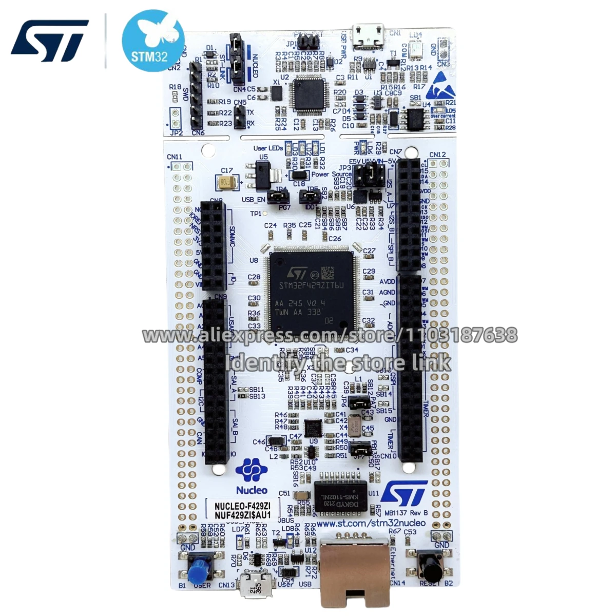 1PCS/LOT NUCLEO-F429ZI STM32 Nucleo-144 Development Board STM32F429ZIT6 Original stock