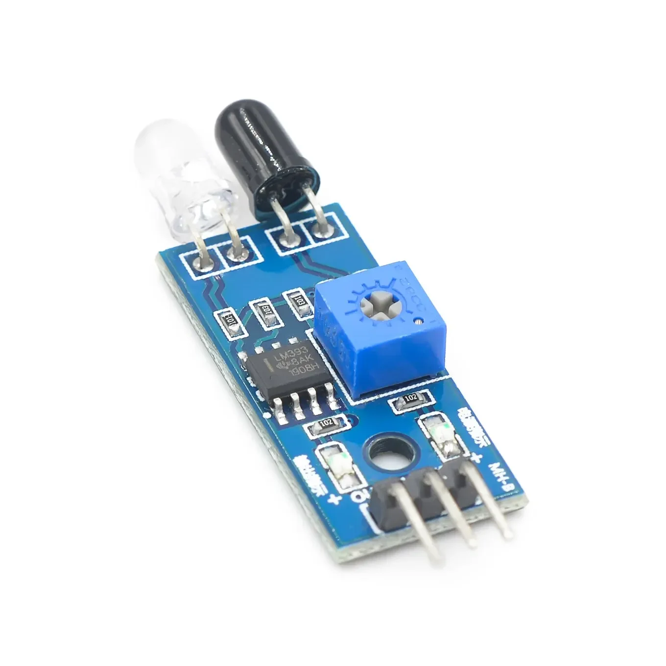 IR Infrared Obstacle Avoidance Sensor Module for Arduino Smart Car Robot 3-wire Reflective Photoelectric New
