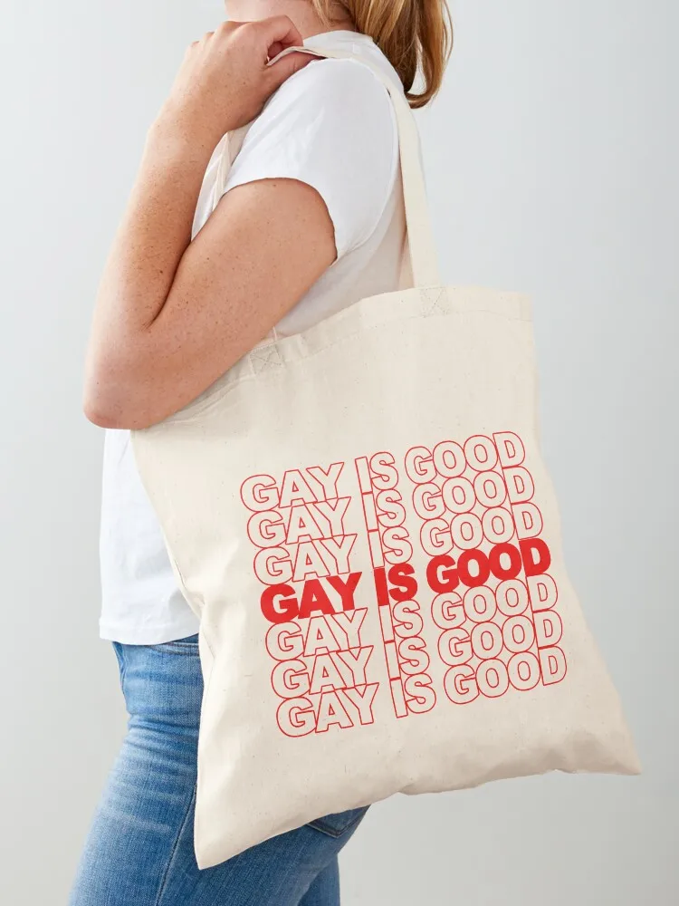 Gay Is Good Tote Bag Bolsa grande Bolsa tote personalizável Shopper sacola grande