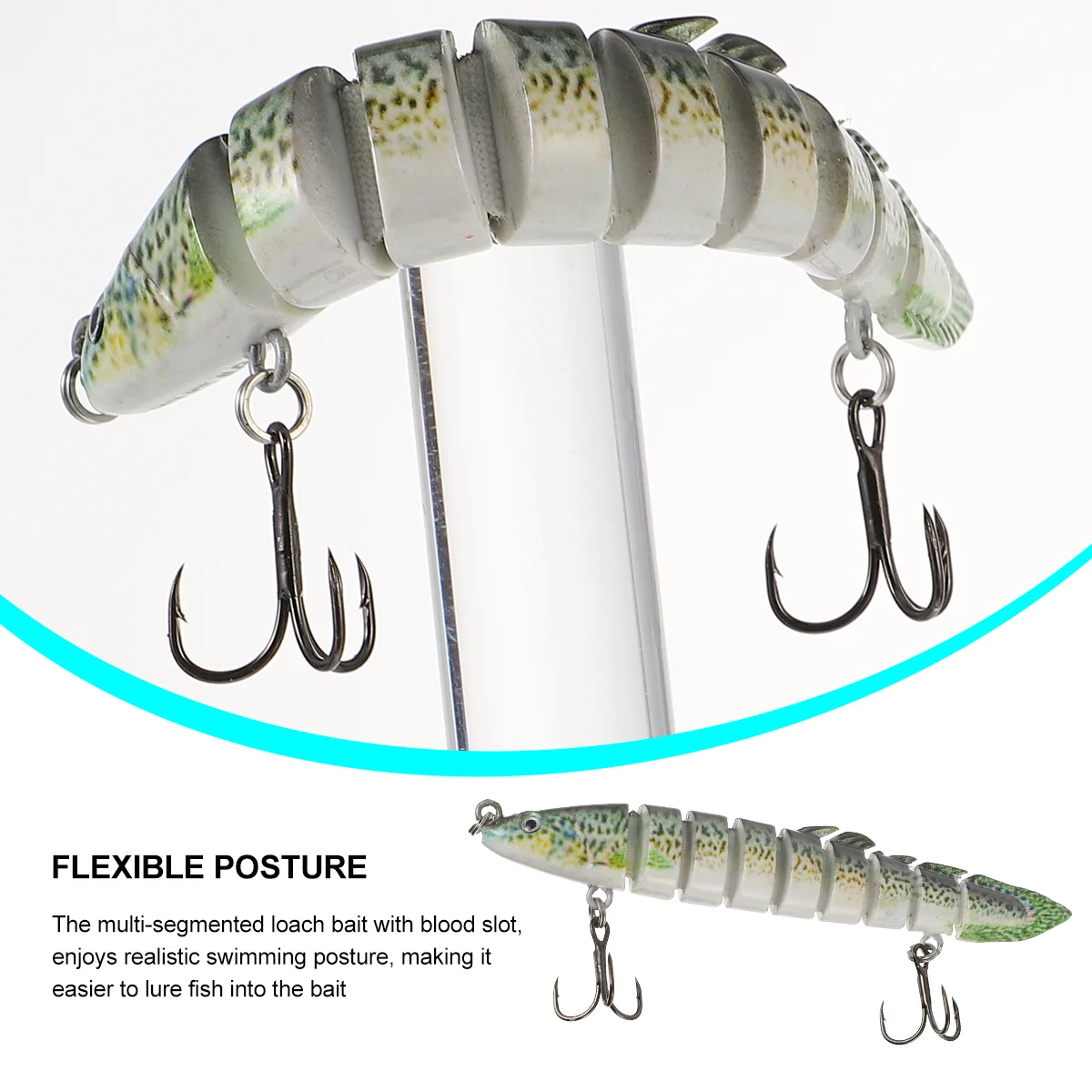 Knotty Fish Bait Blood Slot Hook Crankbait Multi Jointed Swimbait Swimbaits Lifelike Loach