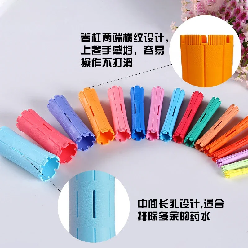 Бигуди Hair Perm Rods Cold Wave Rods Plastic Perming Rods Hair Curling Rollers Curlers Steel Pintail Comb Hair Curler No Heat view 3