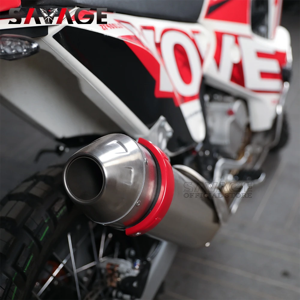 For KOVE450 Rally Motorcycle Exhaust Muffler Heat Shield Guards Oval Exhaust Protector Cover Ring Anti-hot Protection Fit Colove