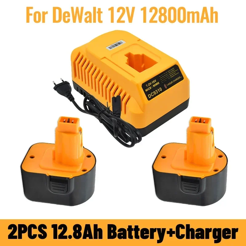 

Ni-MH Replacement Battery for Dewalt 12V DC9071 Battery DW9071 DW9072 DC9071 DE9072 DE9074 DE9075 Power Tool Battery+Charger