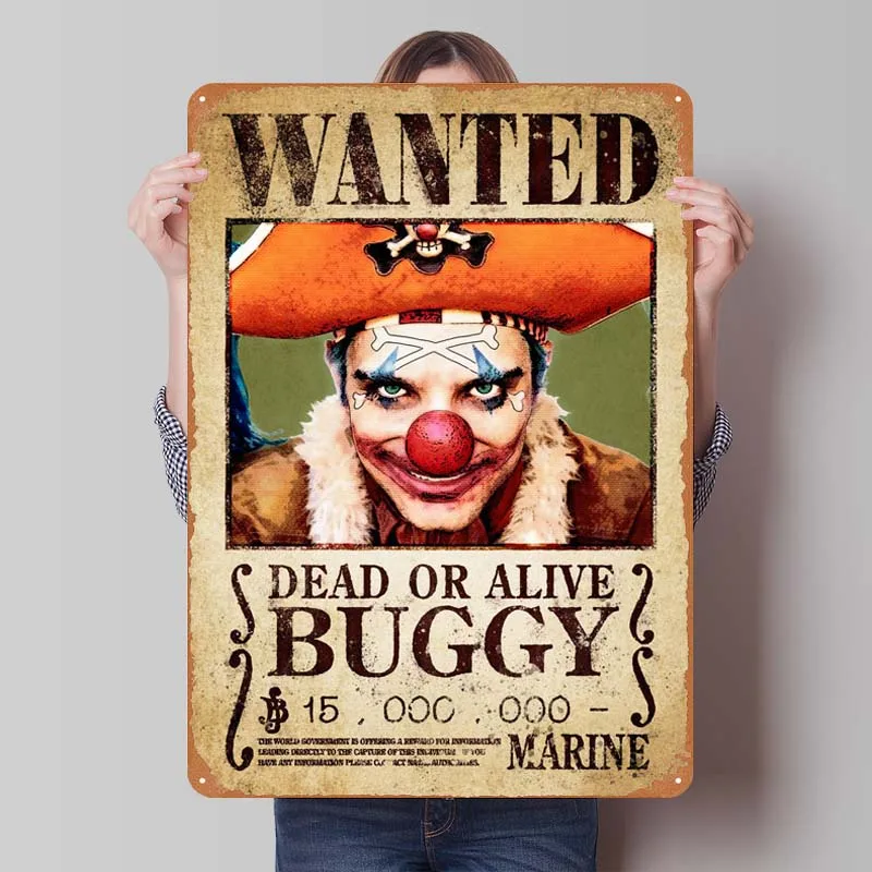 Buggy Wanted Funny Sign Poster Room Decoration Retro Metal Tin Sign Plaque for Outdoor Wall Decoration Garden Decorations Decor