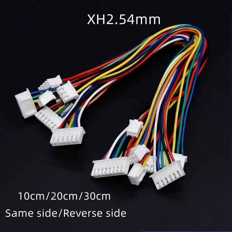 5pcs XH2.54mm Double Head Same / Reverse Direction Wire Cable 2/3/4/5/6/7/8/10Pin Female Plug Electronic Wire Length 10//20/30cm