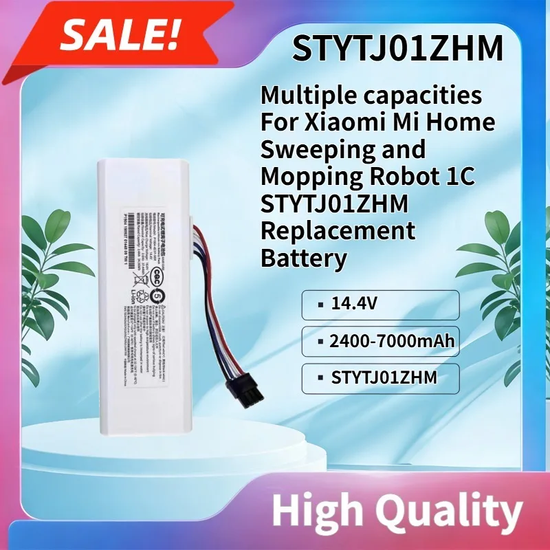 14.4V Multiple capacities For Xiaomi Mi Home Sweeping and Mopping Robot 1C STYTJ01ZHM Replacement Battery
