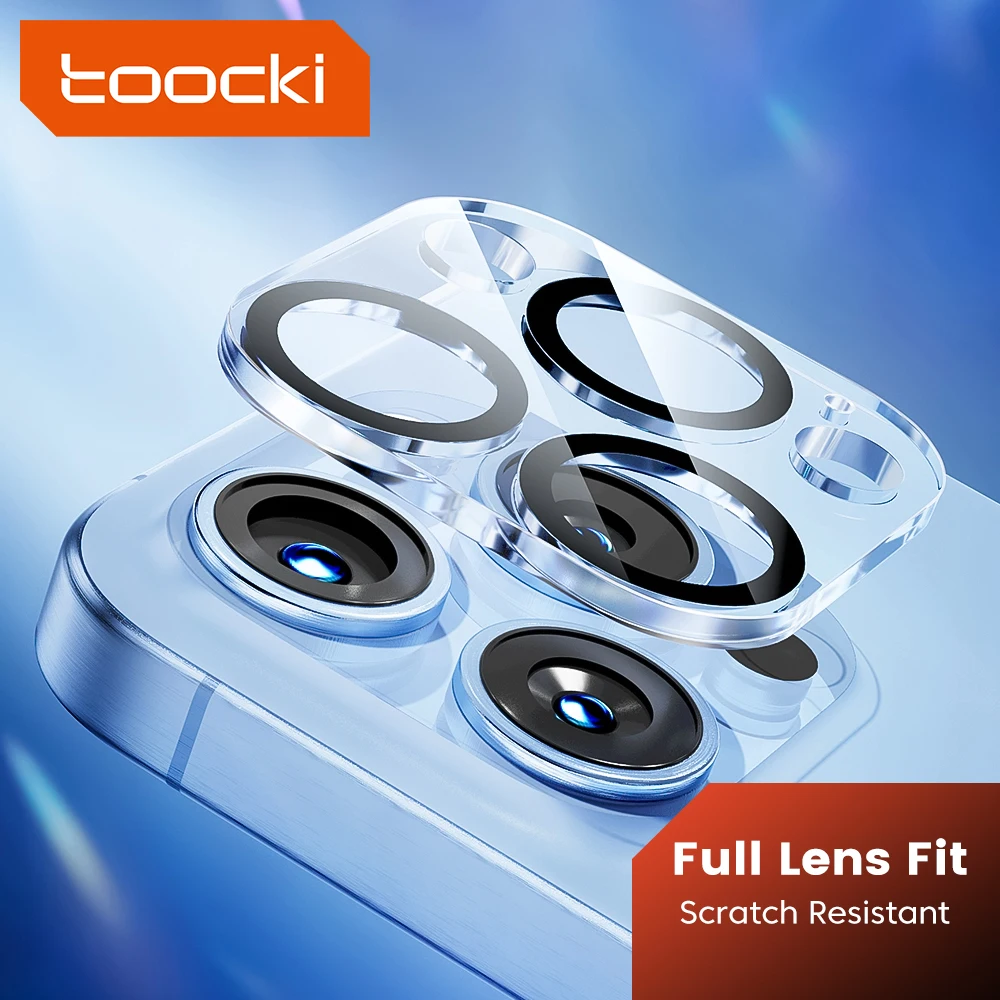 

Toocki 3PCS Camera Full Lens Tempered Protective Film For iPhone 15 14 13 12 Pro Max Plus 12 13 Mini Protector Glass For iPhone