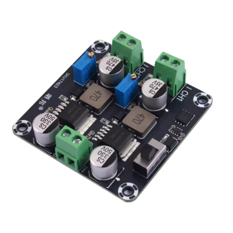 N01R-Dual-Channel Adjustable Output Step-Down Switching Power Supply Module DC-DC 5V 12V 24V 5A DC-DC Conversion Power Board