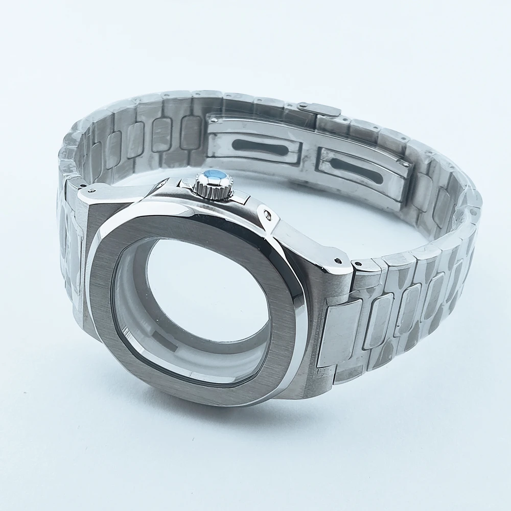 

Корпус для часов 41 мм, корпус nh35, детали для часов, сапфировое стекло для корпуса часов Nautilu, NH35, водонепроницаемый механизм