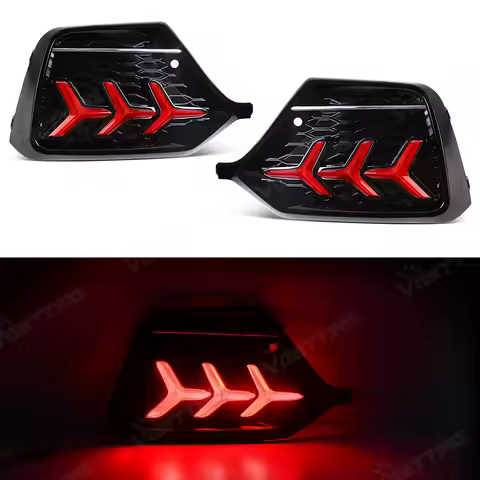 Car Rear Bumper Reflector Lights For Honda Civic Hatchback TYPE R 2016 2017 2018 2019 2020 Running Brake LED Dynamic Turn Signal