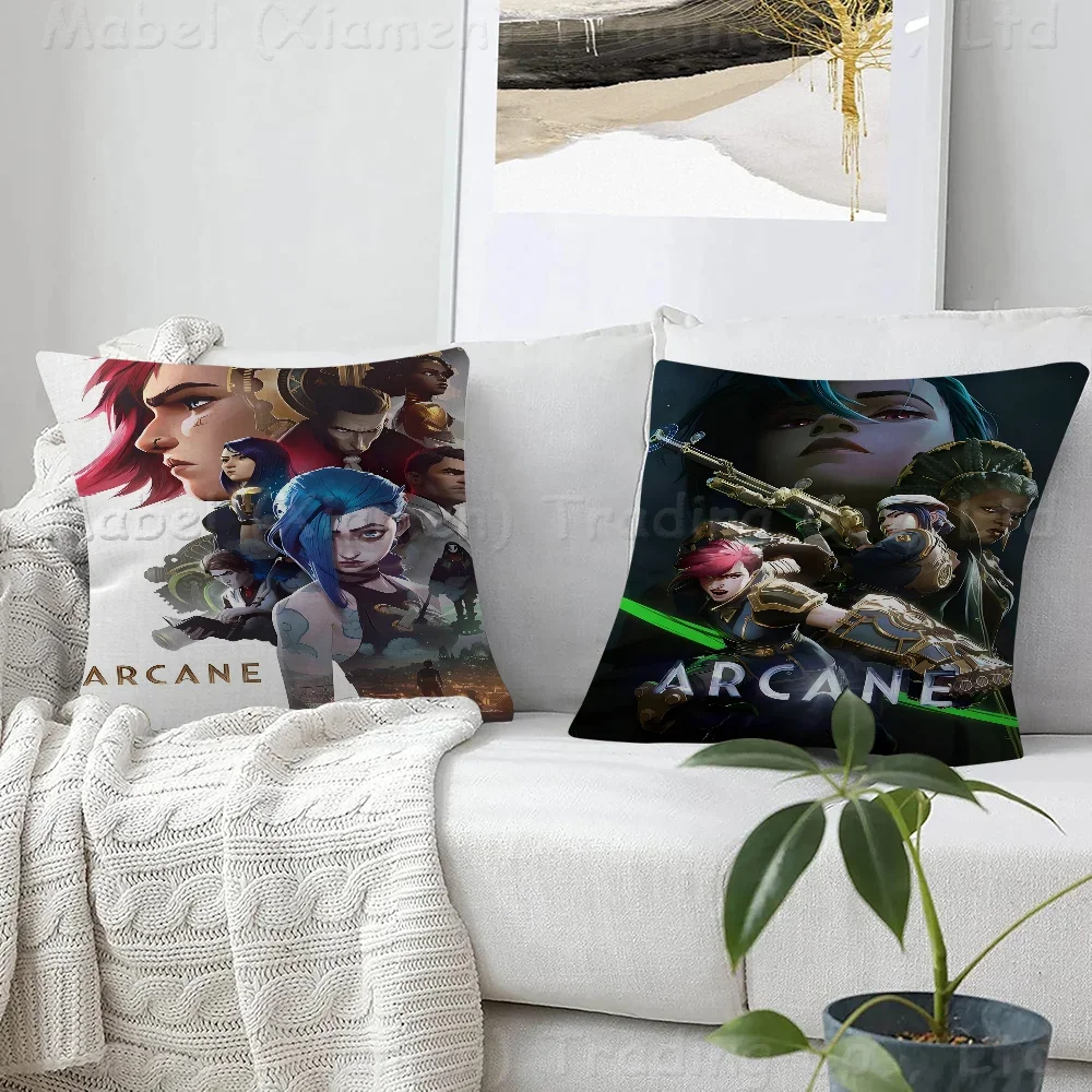 A-Arcane L-League Of L-Legends Maple Design Cushion Cover Happy Autumn Harvest Decor Holiday Decorati Pillow Cover