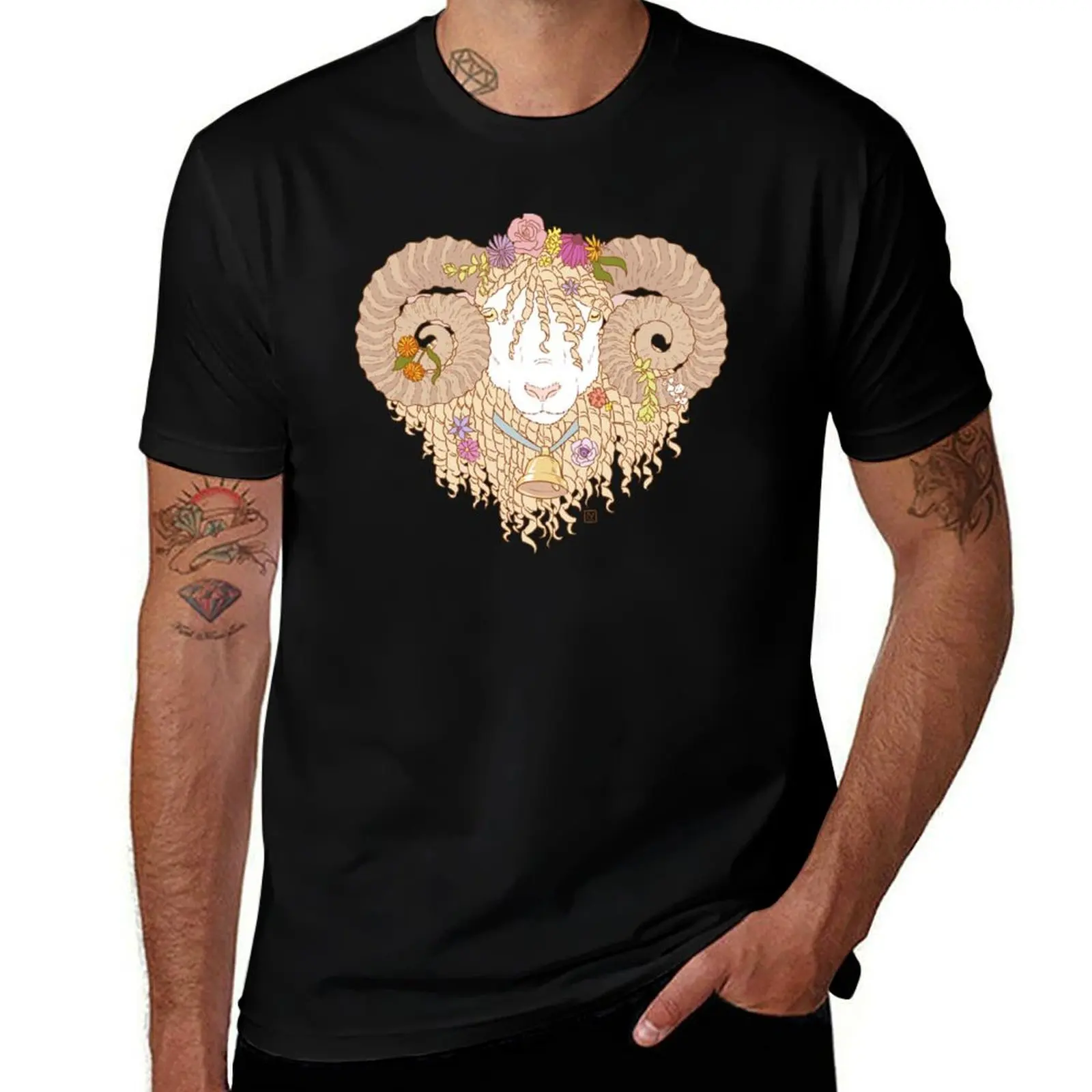 Sheep Love: Flowers T-Shirt Performance Dry Fit T-Shirt