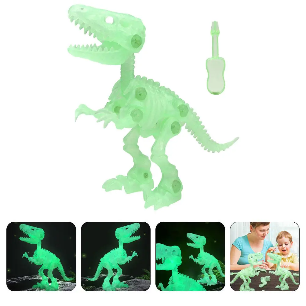 

Набор светящихся в темноте скелетов динозавров: легкая сборка, развивающая игрушка для детей, ночник, светящийся динозавр для рабочего стола