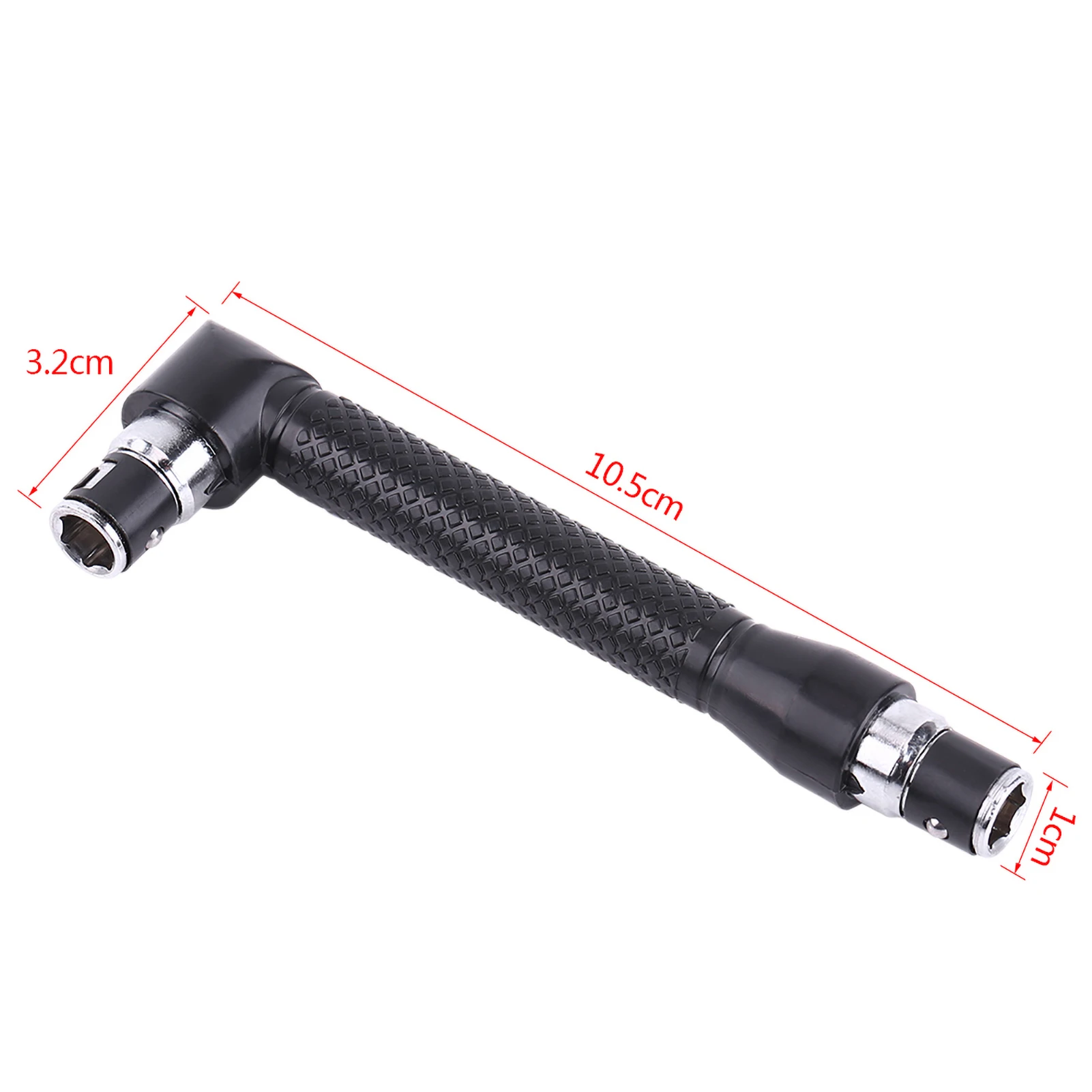 L Shape 1/4 Inch Hex Socket Wrench Double Head with Various Screwdriver Bits Hand Tool