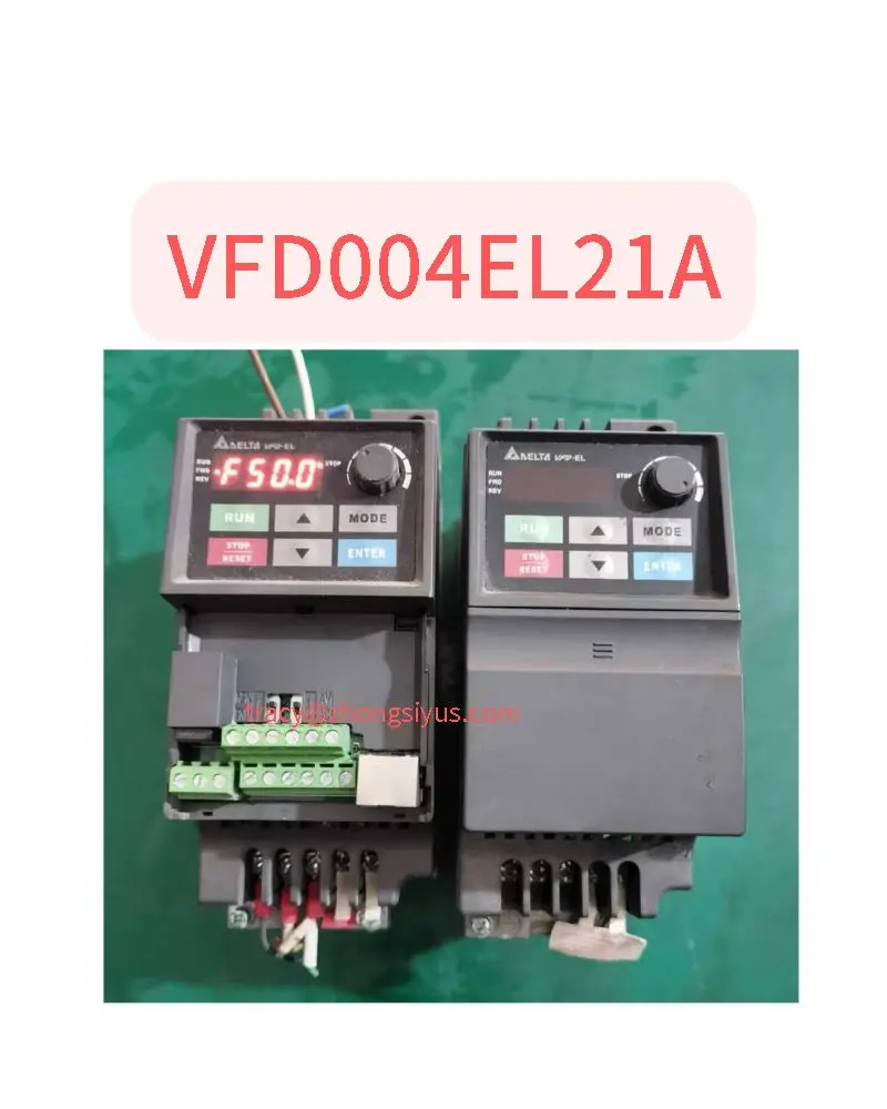 

Used inverter 400W single-phase input VFD004EL21A, test function normal