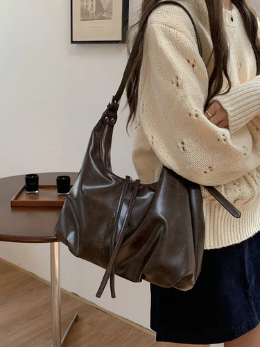 2025 nuevo bolso Retro para axila, bolso de hombro de gran capacidad para ocio a la moda, bolso de viaje diario para mujer, bolso cruzado para mujer