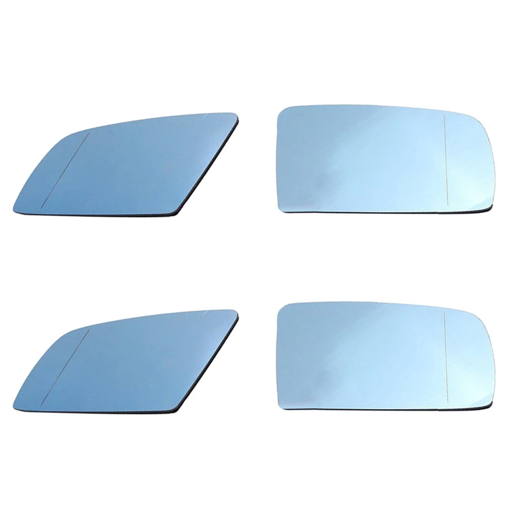 Left Side Anti-Fog Rear View Blue Back Heating Clear Mirror Glass for E60 E61 Series 2003-2008