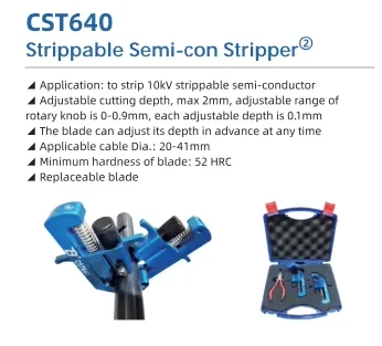 Hot Sale CST640 10kv Hv Electrical Cable Diameter  Outer Semiconducting Layer Wire Stripper Tools