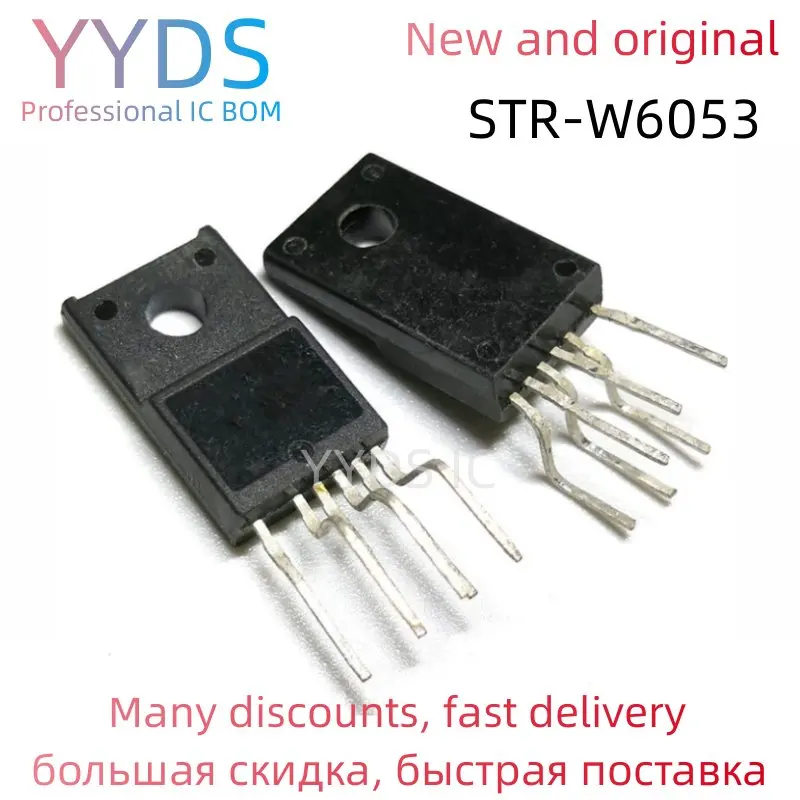 5PCS  STR-W6053N TO220 STR-W6053 STRW6053N STR-W6053S TO220F-6 STRW6053S STRW6053 W6053N W6053S