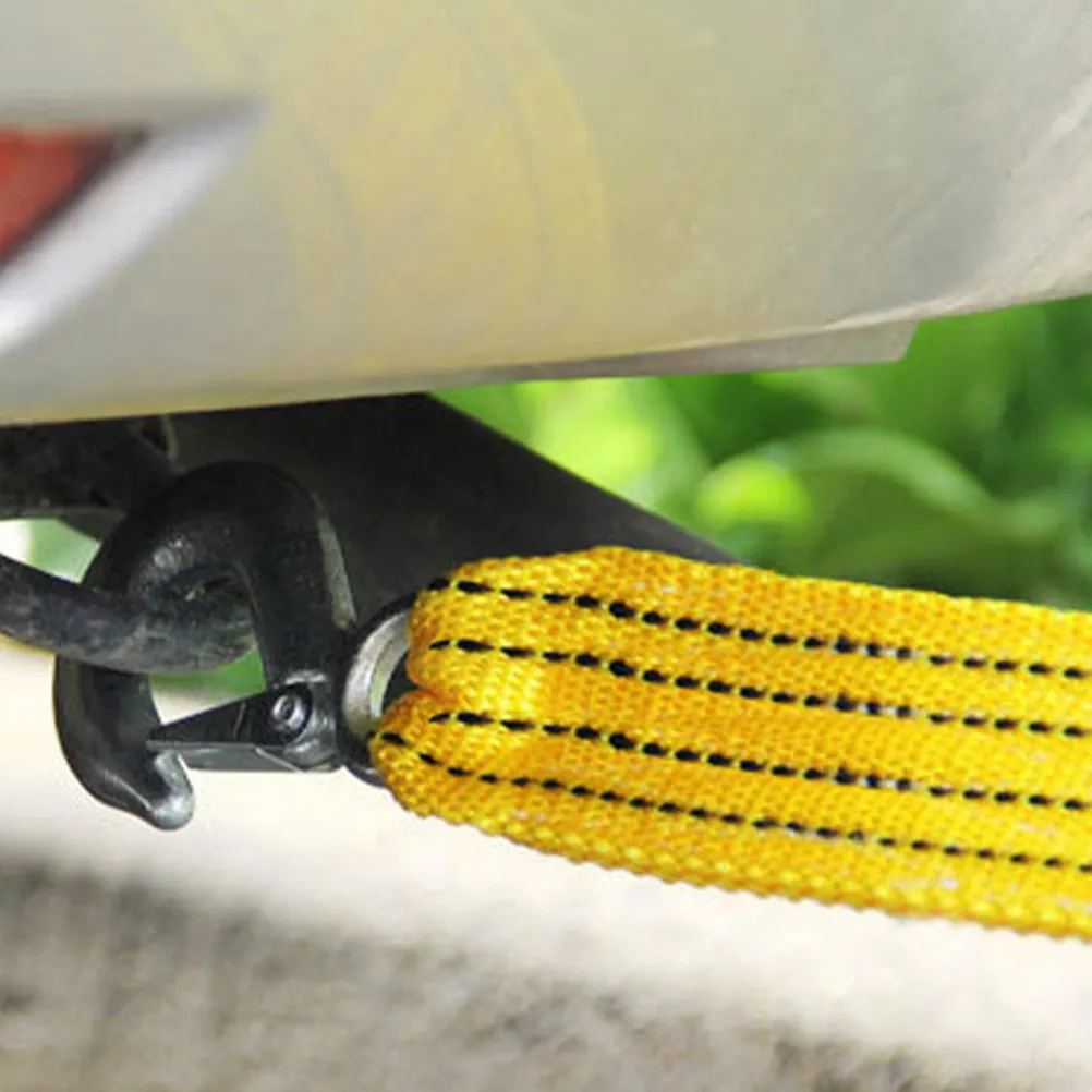 2Pcs Tow Rope Heavy Duty Towing Strap Hooks Strengthened Recovery Strap Car Towing Vehicle Tow Ropes Heavy Duty Straps