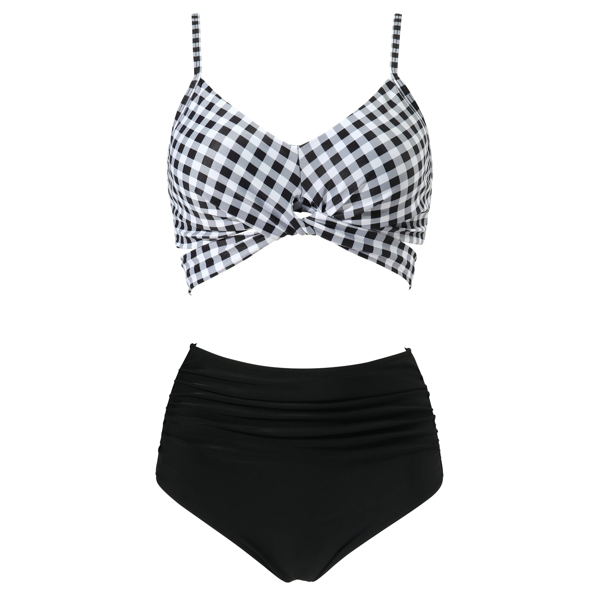 Bikini Push-Up para Mujer, Traje de Baño Sexy 2026, Conjunto de Bikini Brasileño de Cintura Alta, Traje de Baño Sólido para Playa