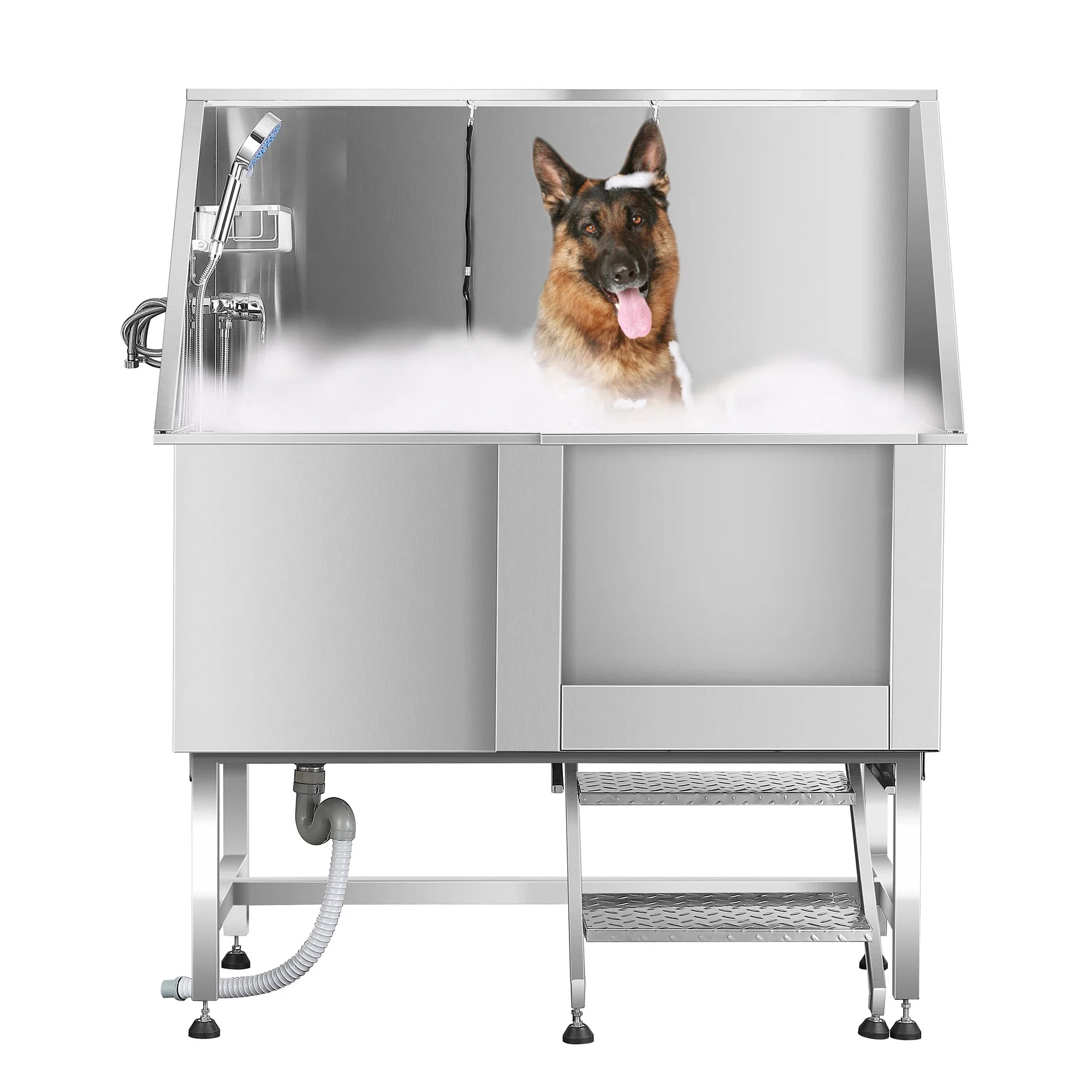 

Wholesale Superior Stainless Steel Dog Grooming Bath Tub Dog Washing Station Bathtub Stainless Steel