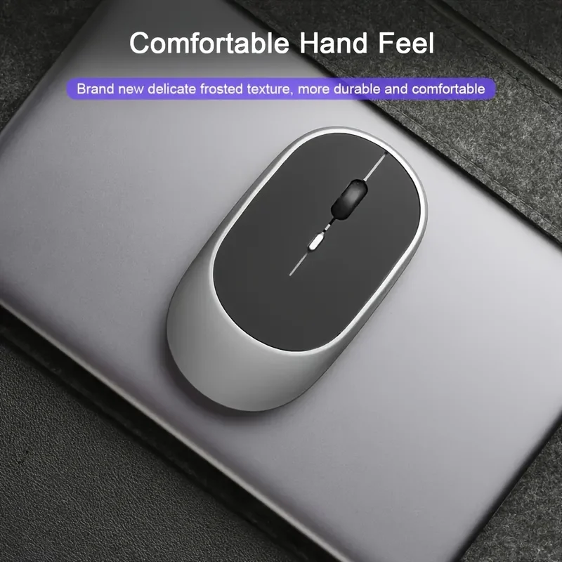 Ratón inalámbrico Compatible con Bluetooth de 2,4G, ratón inalámbrico para Gamer, ratones ergonómicos recargables para Macbook, PC, ordenador, portátil y tableta