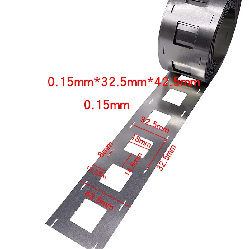 5m/10m 0.2 Thickness 32650 Lithium Battery Connector Nickel Strip 32700 Lifepo4 Battery Pack Connector Nickel-plated Steel Strip