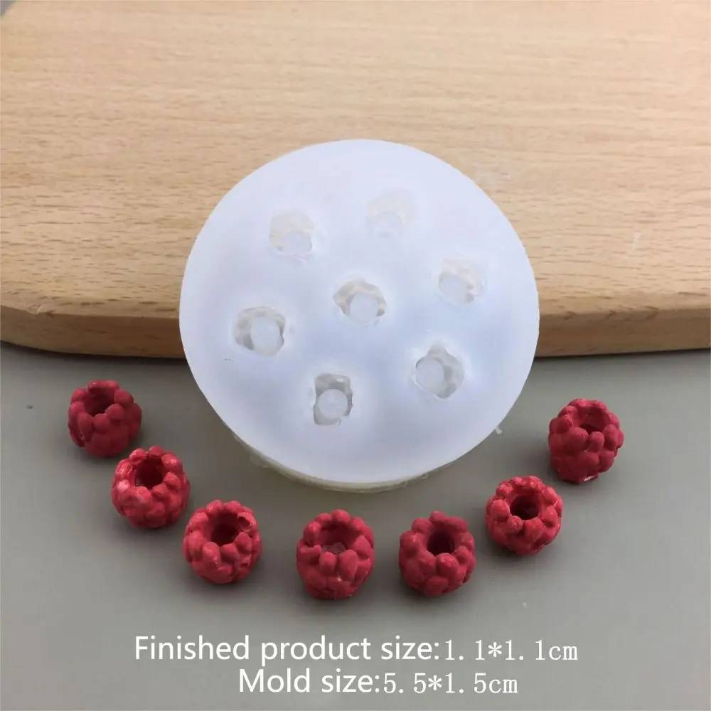 Cute 3D Candle Silicone Mold Simulation Fruit Blueberry Raspberry Shaped Chocolate Mold DIY Cake Decorating Tool Homemade view 3