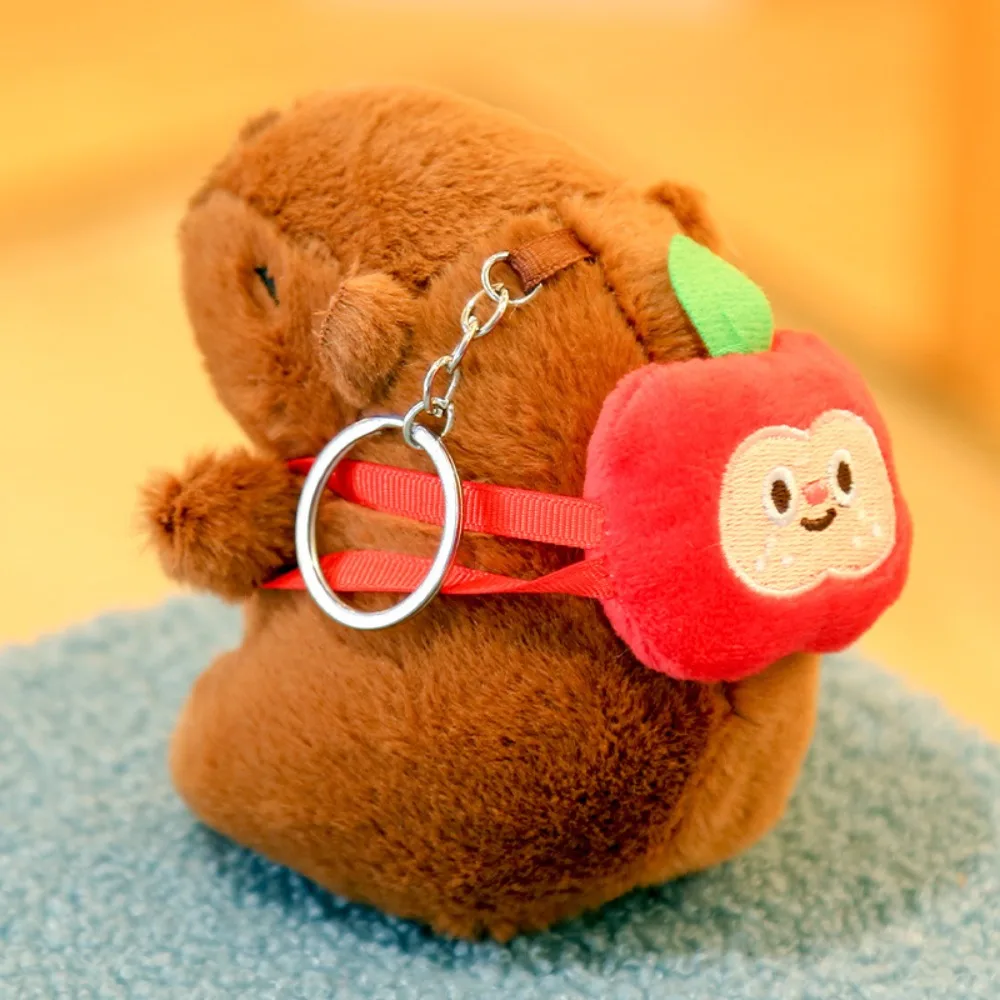 Gift Multicolor Capybara Pendant 10-13cm Plush Plush Capybara Accessories Capybara Keychain Hanging Kids