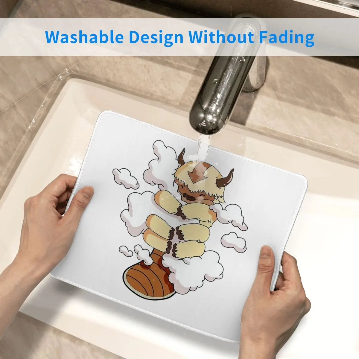 구름이 있는 아파, 아바타 마지막 공기 바람의 주인공 마우스 패드 컴퓨터 키보드 마우스 매트 게이머 PC 노트북 책상 매트 사무실 테이블 매트