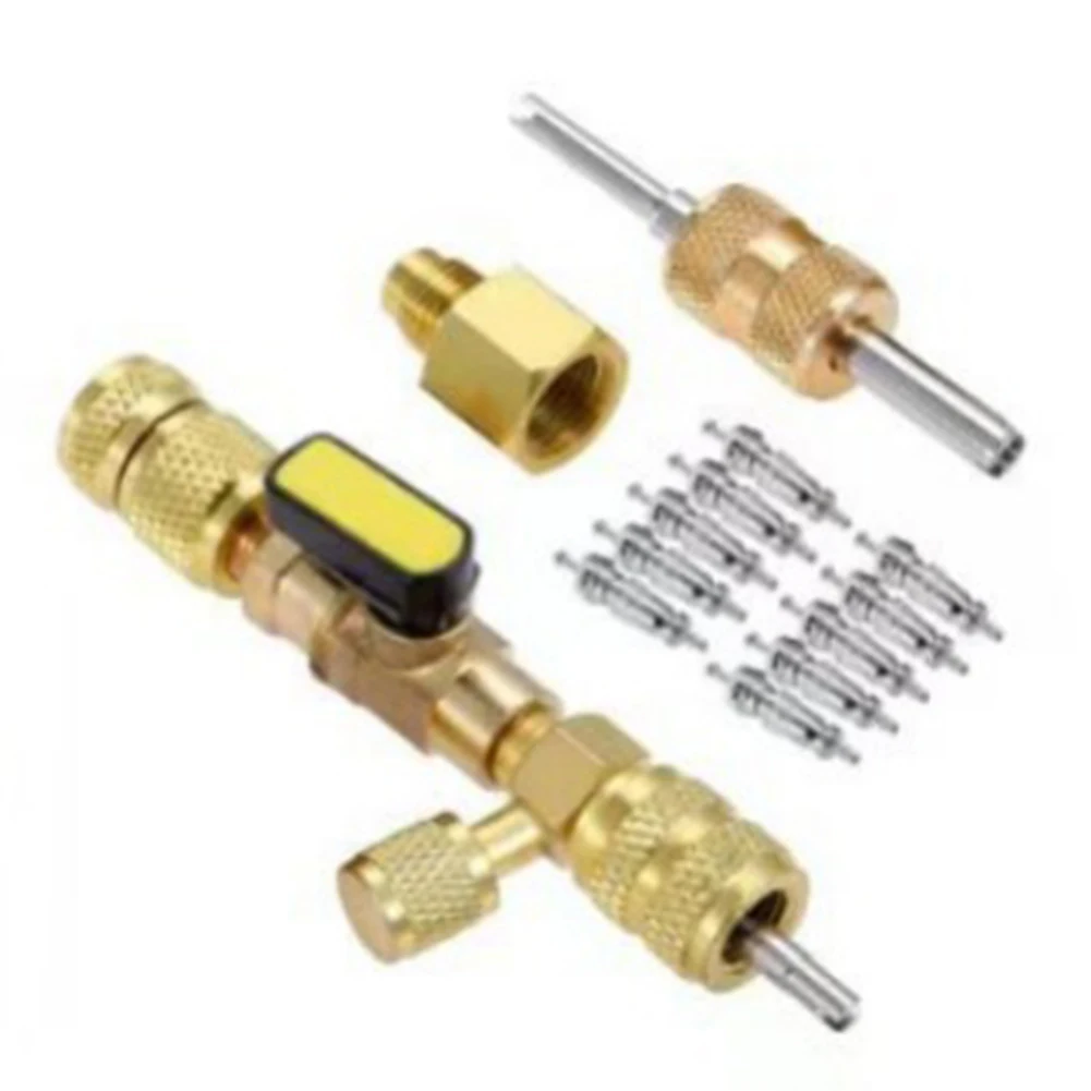 Dual Size Adapter HVAC Tool Set All-in-One Solution Brass Construction Efficient Performance Air Conditioning Repair Tool