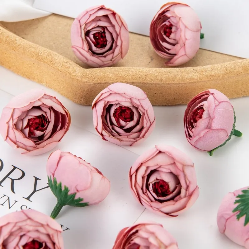 10 Stück Künstliche Blumen aus Seide, Teegarten-Rosen, Großhandel, Scrapbook, Heimdekoration, Girlande, Hochzeitsstrauß, DIY-Geschenk, Süßigkeitenbox – Detail 12