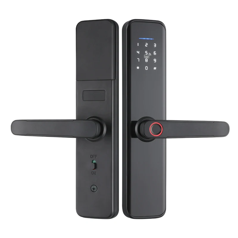 Wafu Smart Lock Wireless Security Tuya Remote Control IC-Card Fechadura Fingerprint Password Invisible Electronic Door Unlock