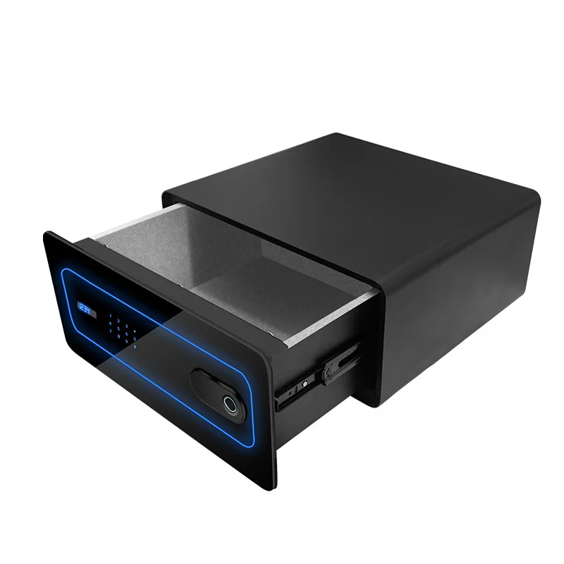 

Домашний сейф с сенсорным экраном, цельнометаллический противоугонный настенный шкаф, сейф с паролем, интеллектуальный автоматический мини-сейф