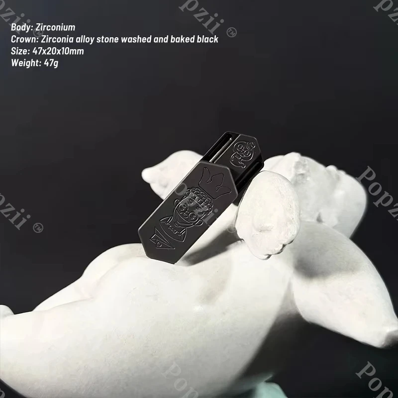 ZacLab Zirconium Small Airplane Hand Carving Mechanical Push Slider Multi Orbit Push Slider Fidgeting toys Adult Anxiety Toys