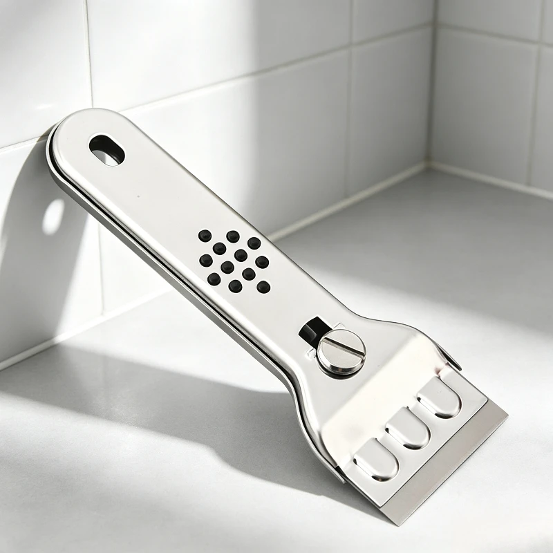 Stainless Steel Multi-purpose Cleaning Scraper Kitchen Grease Remover for Range Hood Glass Tile Icen Household Cleaning Tool