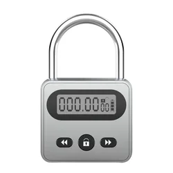 Smart Time Lock LCD Display Time Lock Multifunction Travel Electronic Timer Temporary Timer Padlock 999 Hours Max Timing