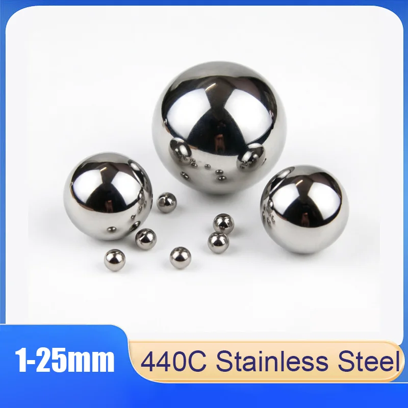 

3-1000Pcs 440C Stainless Steel Ball Bearings 1/ 2/3/4-25mm High Precision Solid Smooth Ball Wear-Resistant & Rust-Resistant