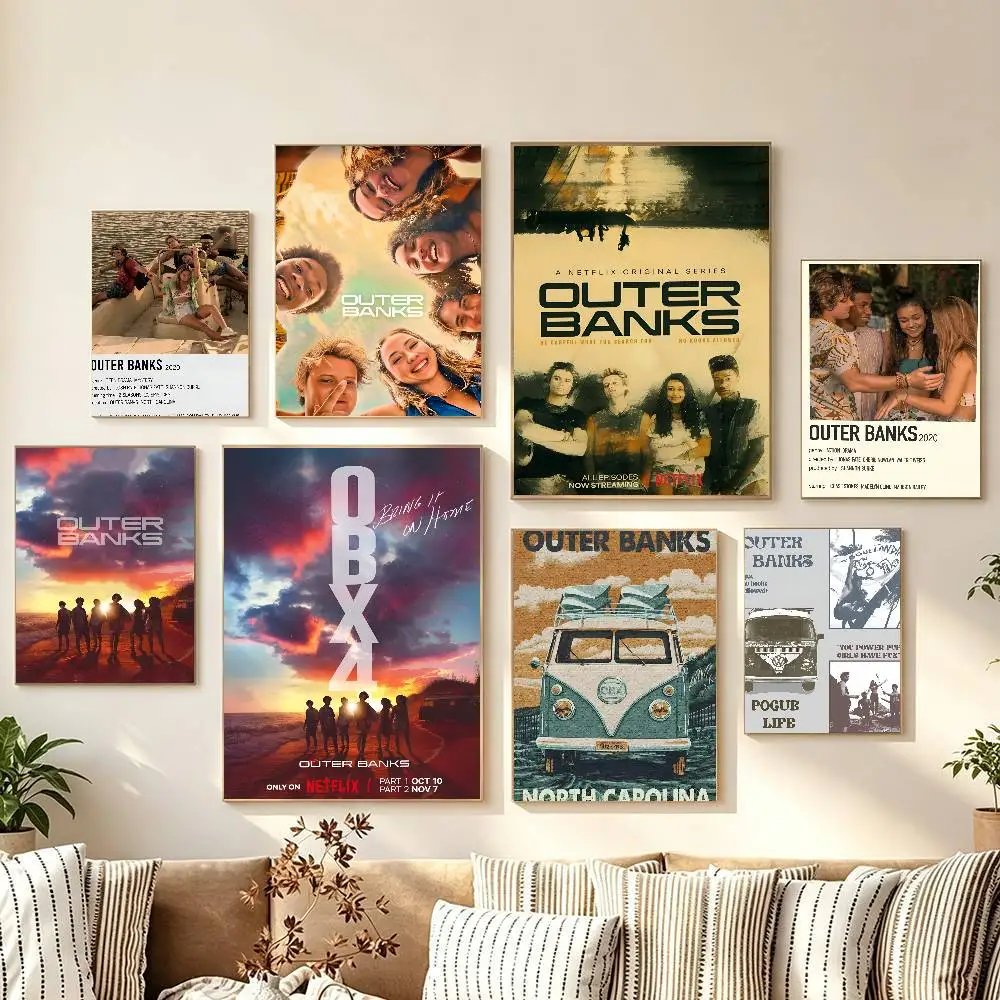 O-Outer- Banks- Wall Art Canvas Painting Posters And Prints Wall Pictures Kids Room Decor No Frame
