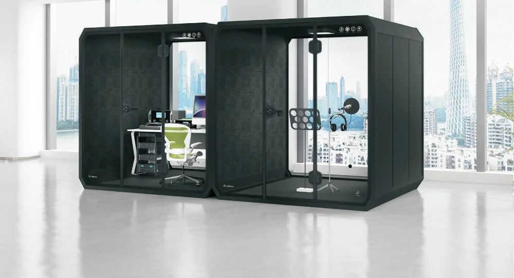 Eco-friendly Modern Soundproof Movable Indoor/Outdoor Office Pod Meeting Work Phone Study Cabin Booth